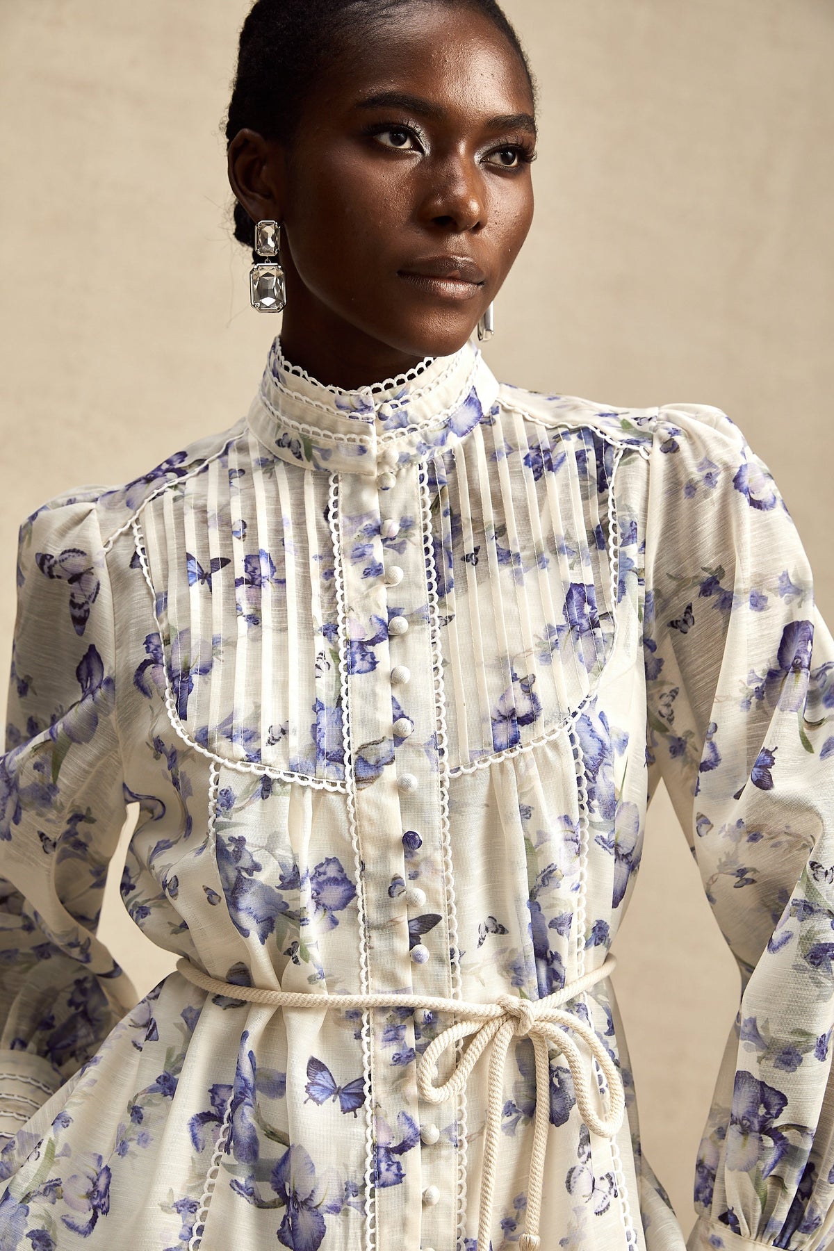 Blandine floral-print flared chiffon mini dress (Final Sale-US Only)