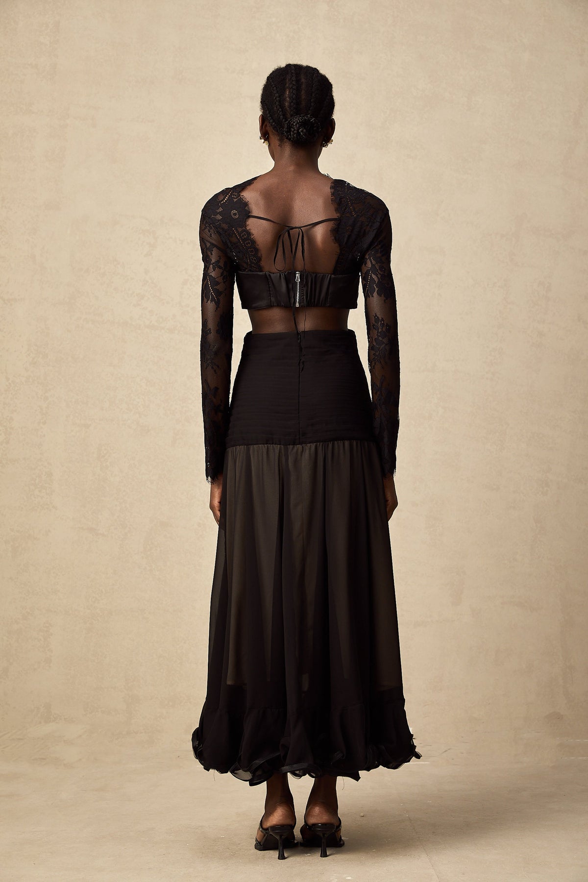 Maïwenn floral-lace panelled maxi dress (Final Sale-US Only)