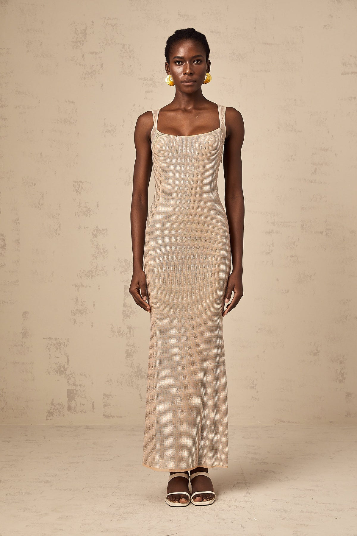 Sophie crystal-embellished open-back maxi dress (Final Sale-US Only)