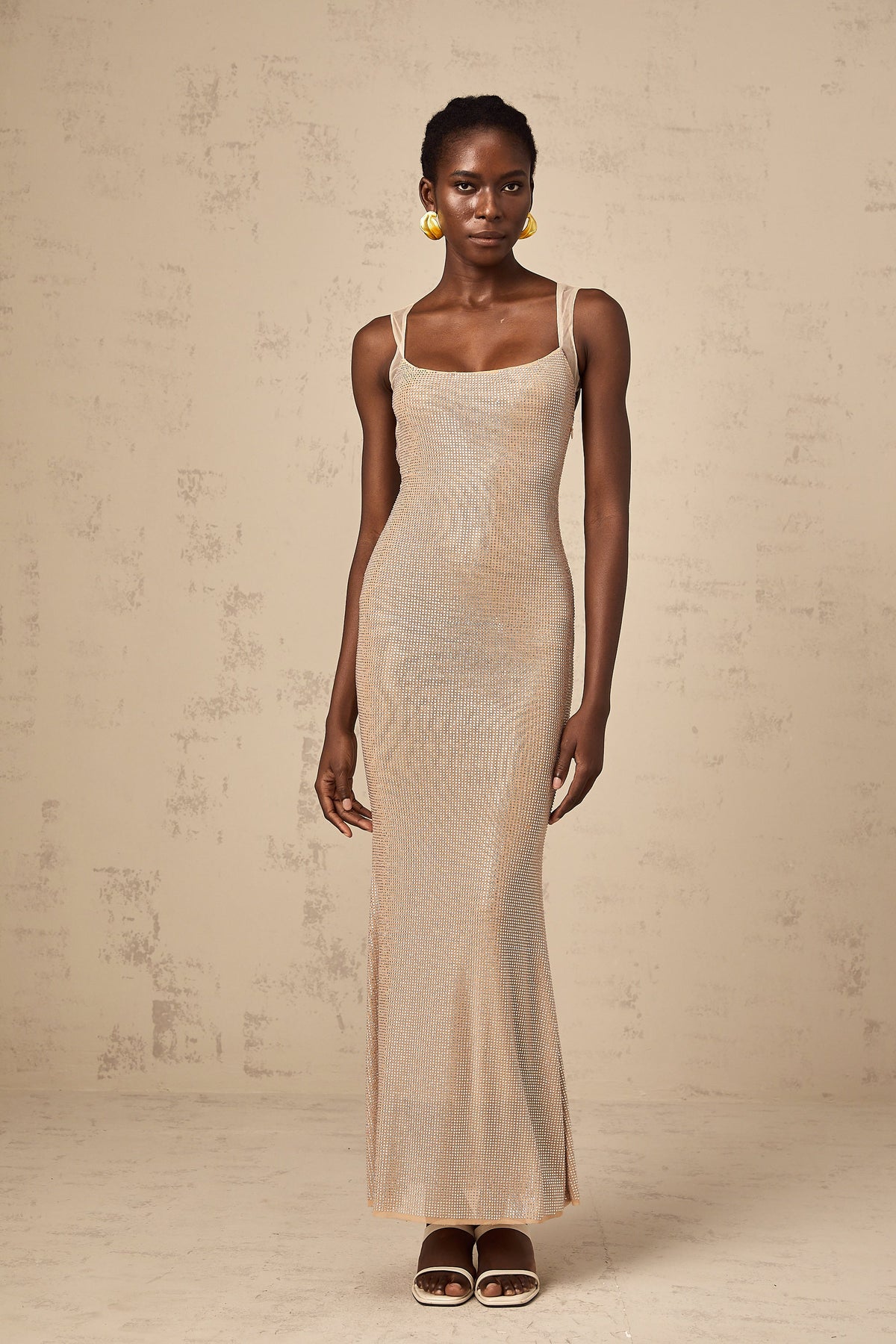 Sophie crystal-embellished open-back maxi dress (Final Sale-US Only)