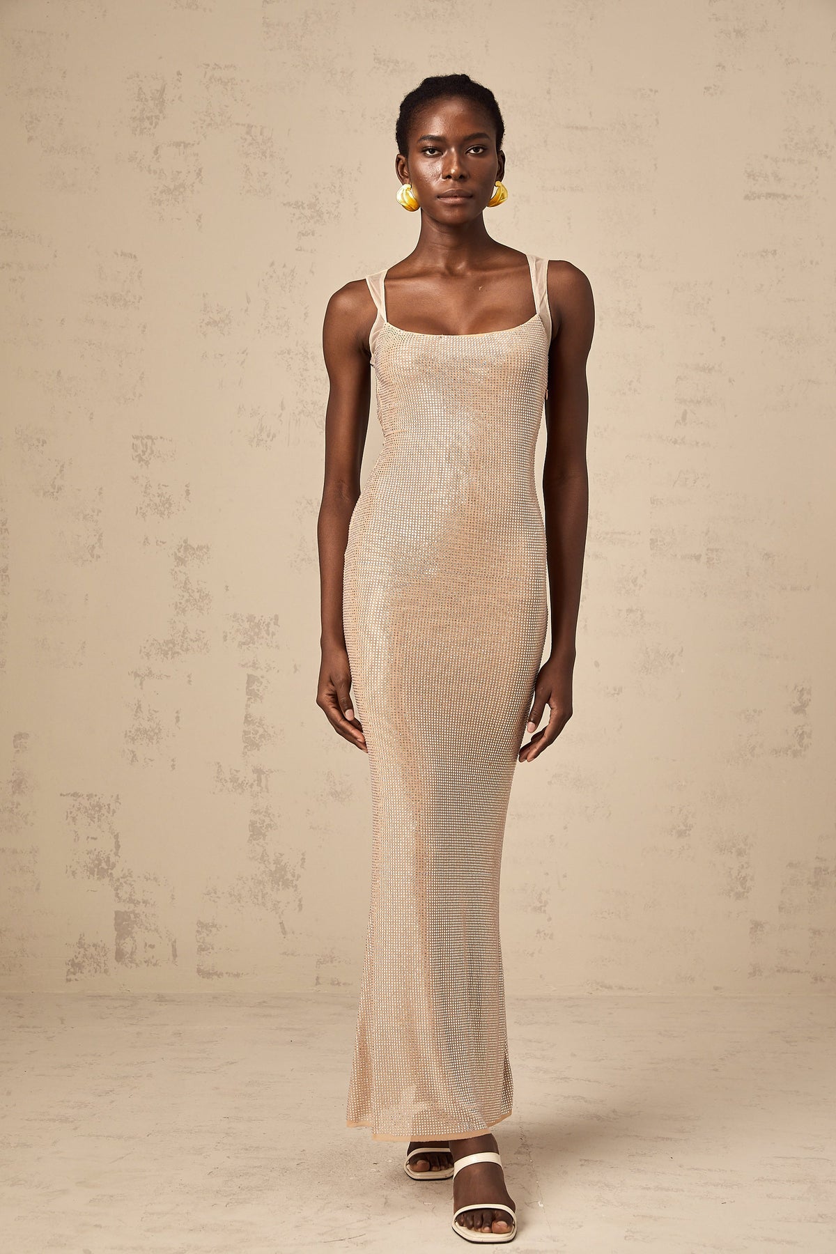 Sophie crystal-embellished open-back maxi dress (Final Sale-US Only)