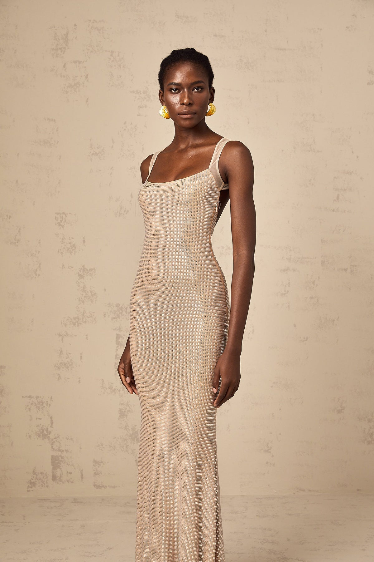Sophie crystal-embellished open-back maxi dress (Final Sale-US Only)