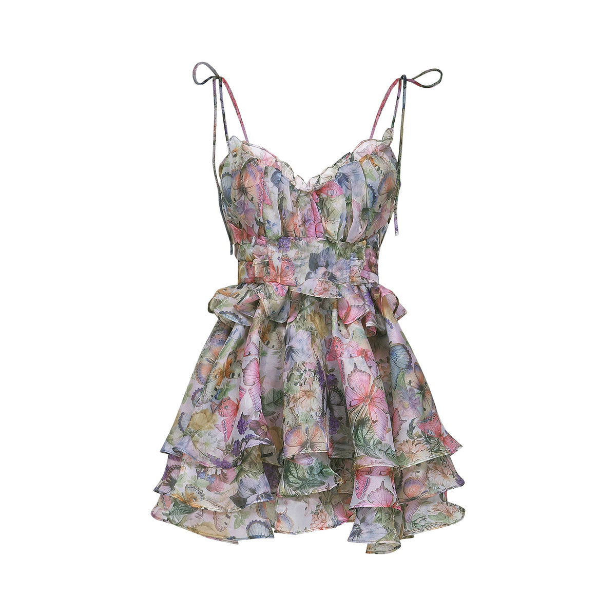 Juliette floral print pleated mini dress (Final Sale-US Only)