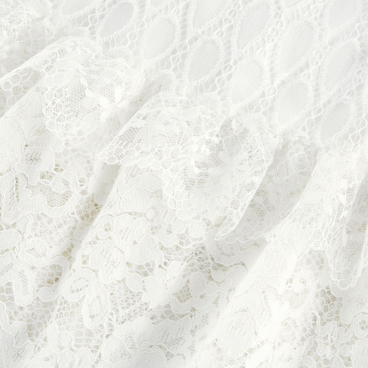 Aimée layered cut-out lace embroidered midi dress