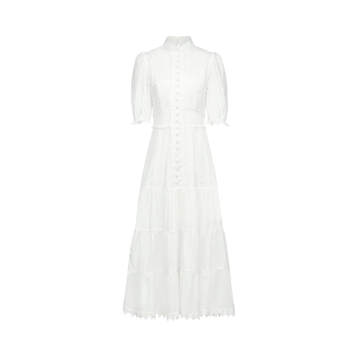 Coline lace floral-embroidered midi dress (Final Sale-US Only)