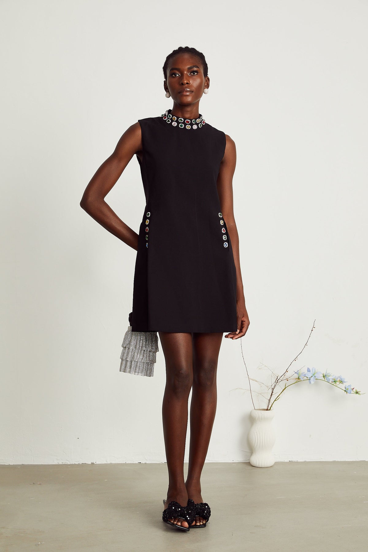 Xanthe crystal-embellished sleeveless mini dress (Final Sale-US Only)