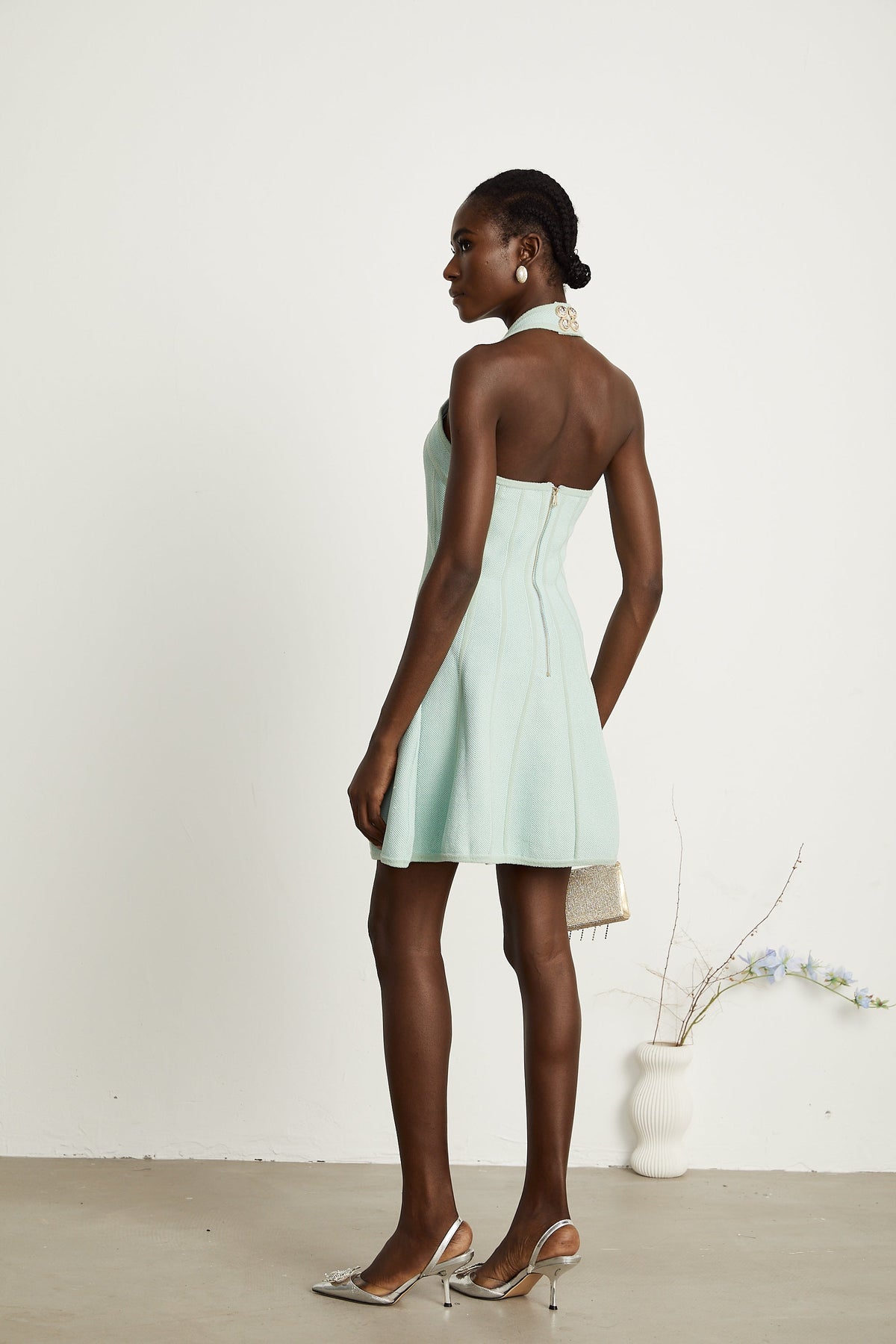 Marla knitted flared mini dress (Final Sale-US Only)