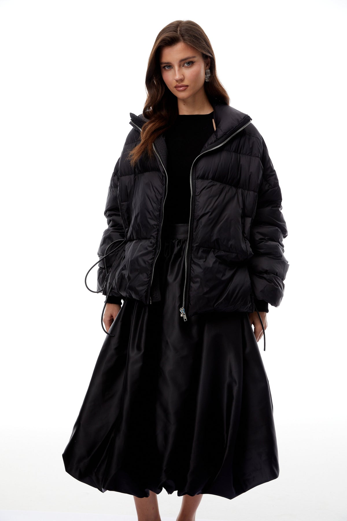 Tova Black Reversible Belted Down Jacket