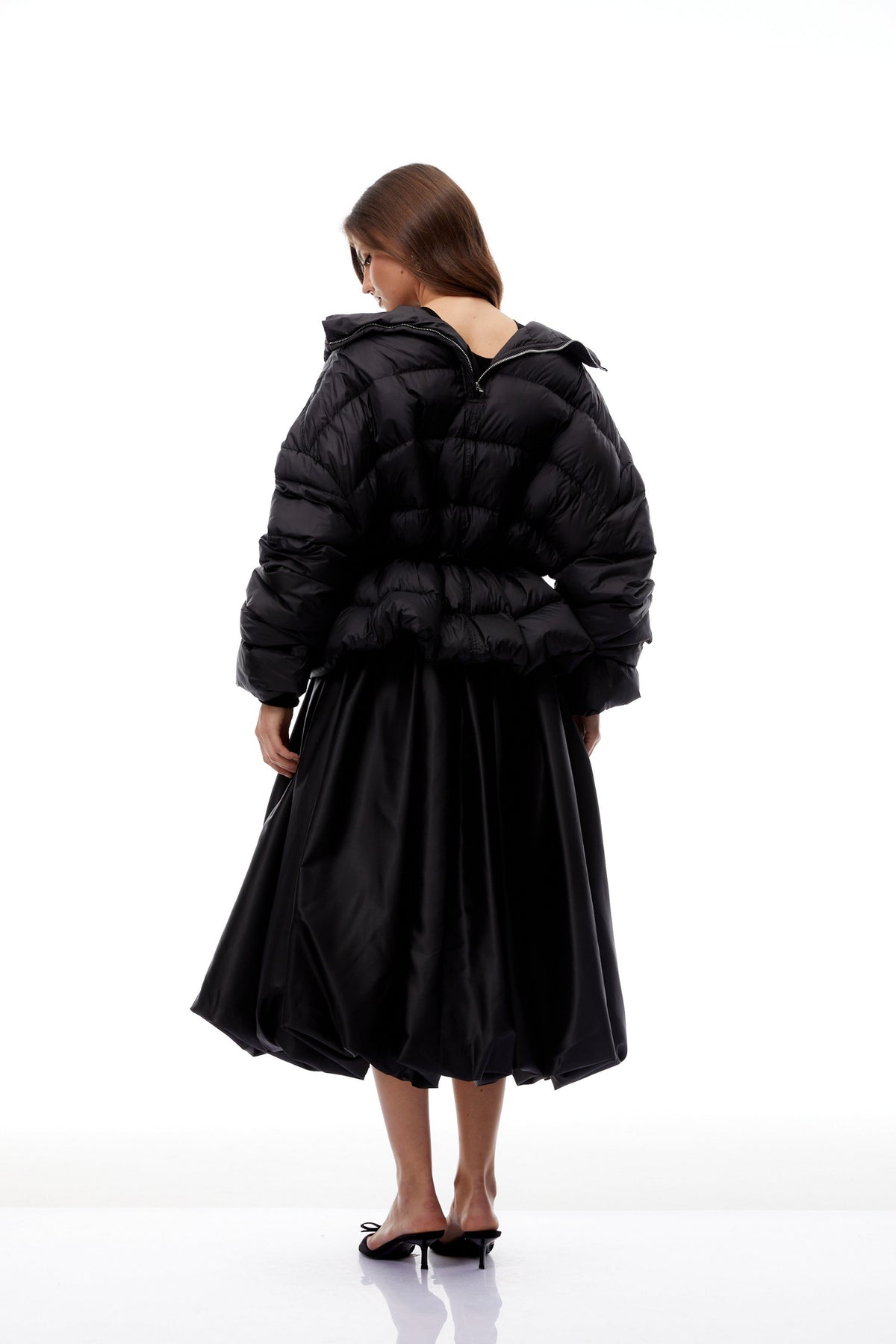 Tova Black Reversible Belted Down Jacket (Final Sale)