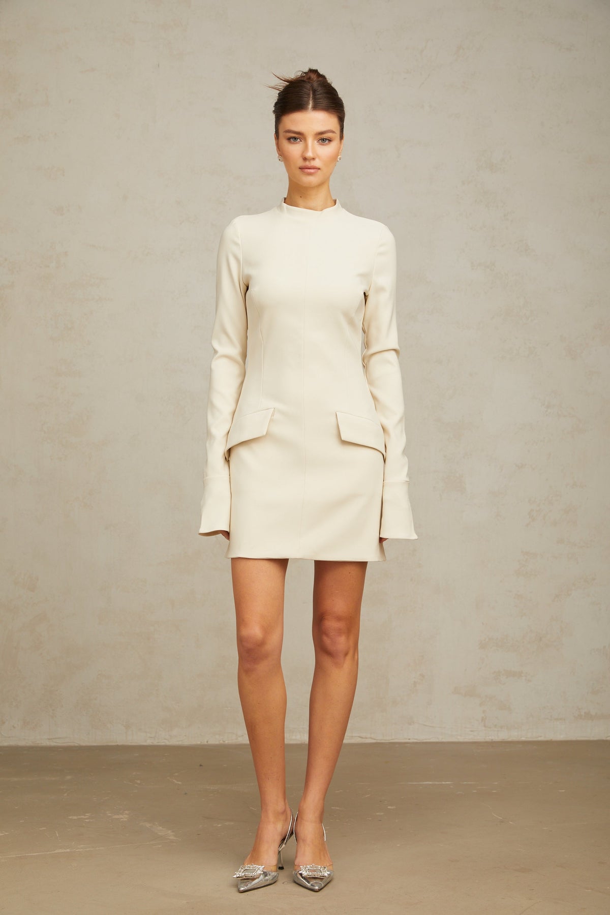 Chloé cream-white fitted mini dress (Final Sale)