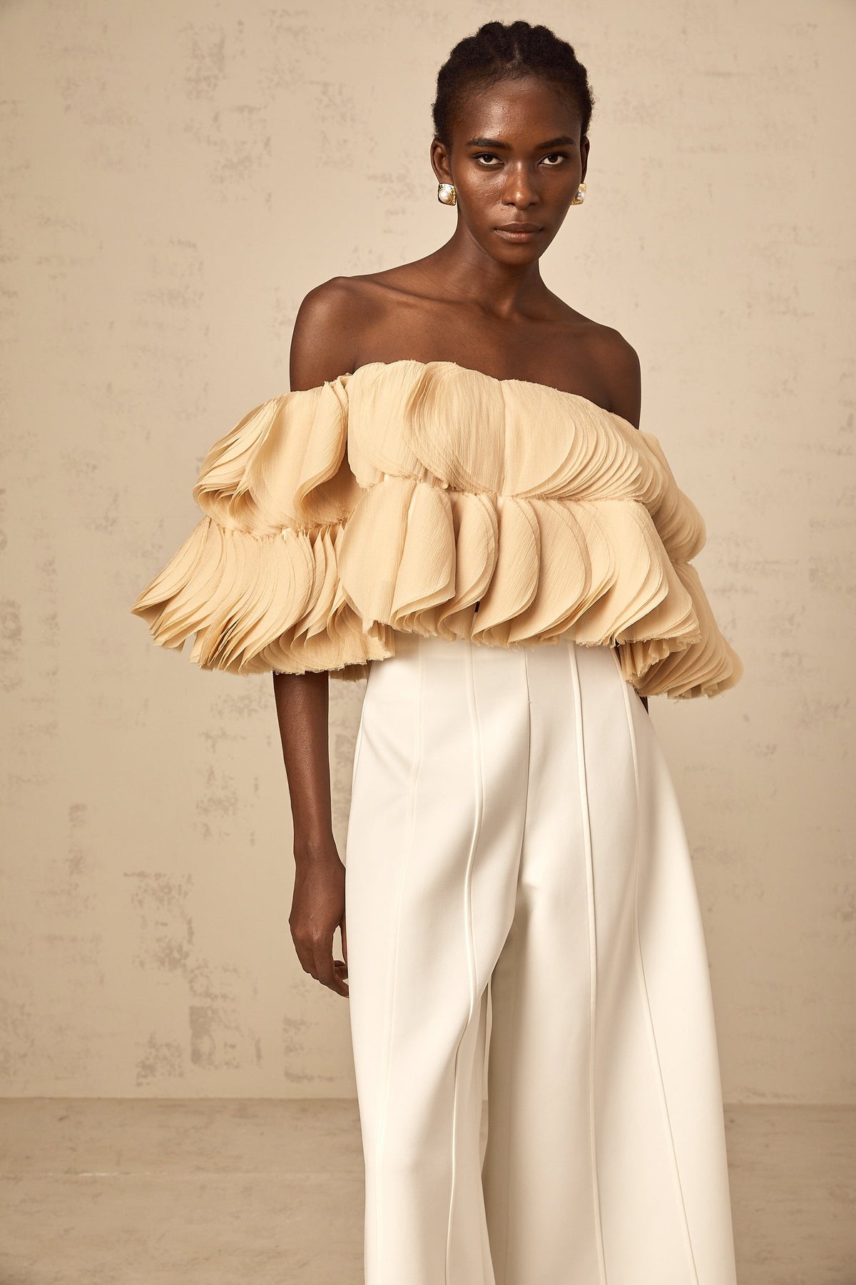Maeva white wide-leg trousers (Final Sale-US Only)