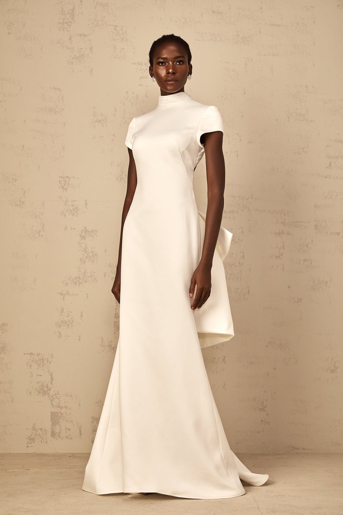 Camille White Statement Bow Mermaid Maxi Dress (Final Sale-US Only)