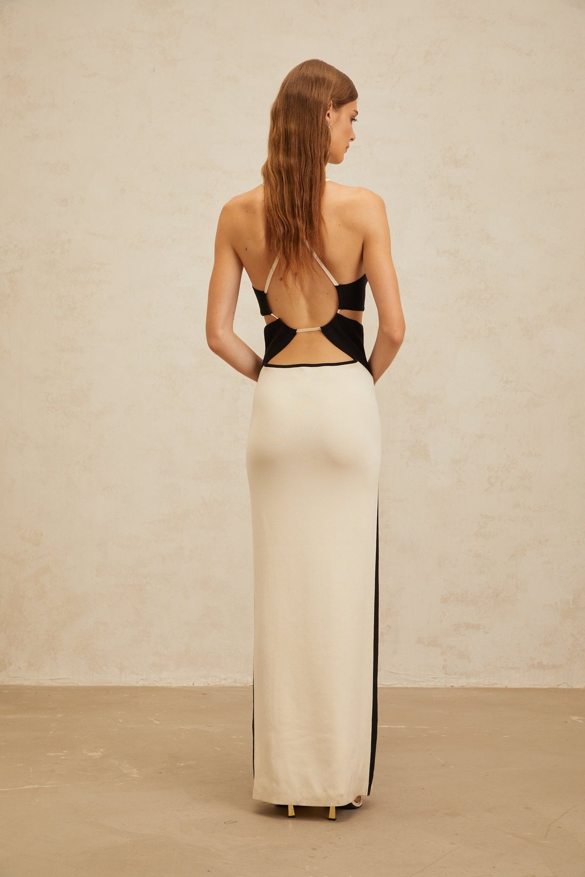 Coralie White Cut-Out Knit Maxi Dress (Final Sale-US Only)