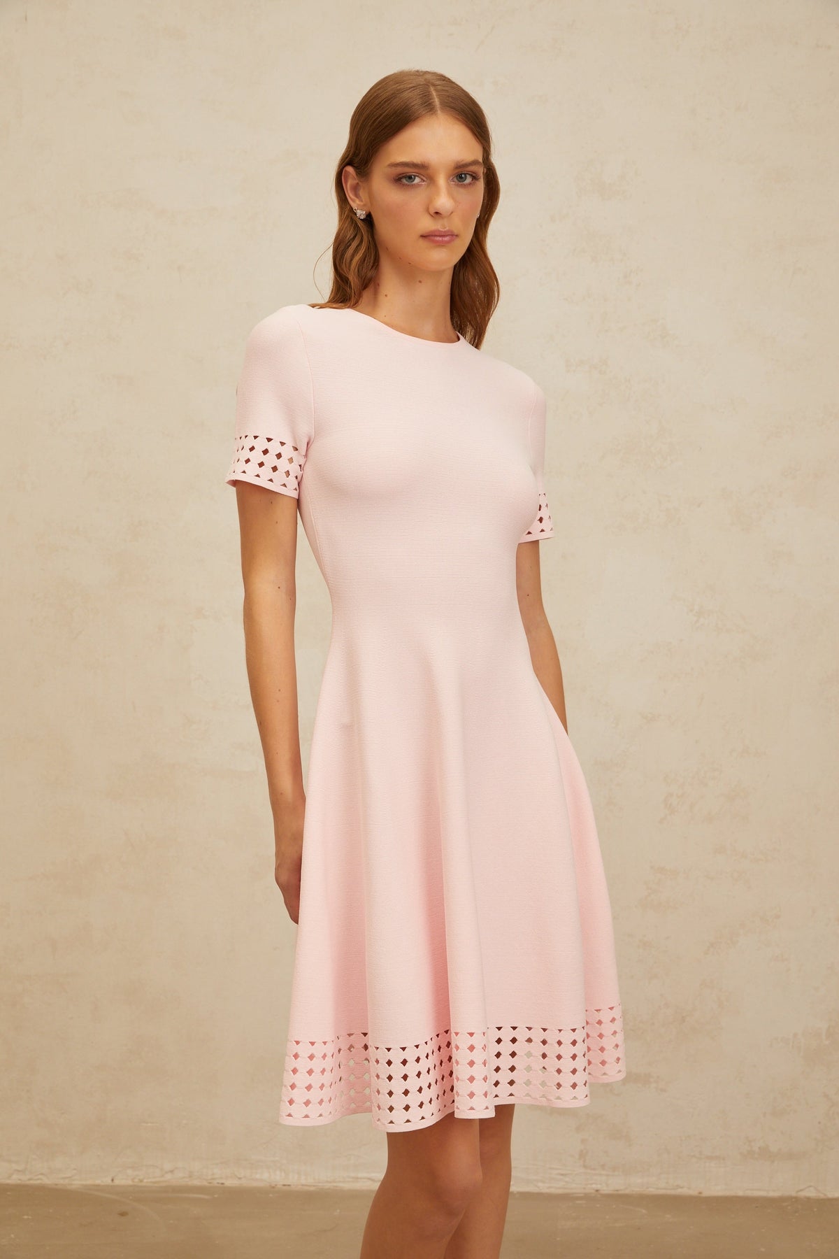 Isidore Pink Cut-Out Detail Knit Mini Dress (Final Sale-US Only)