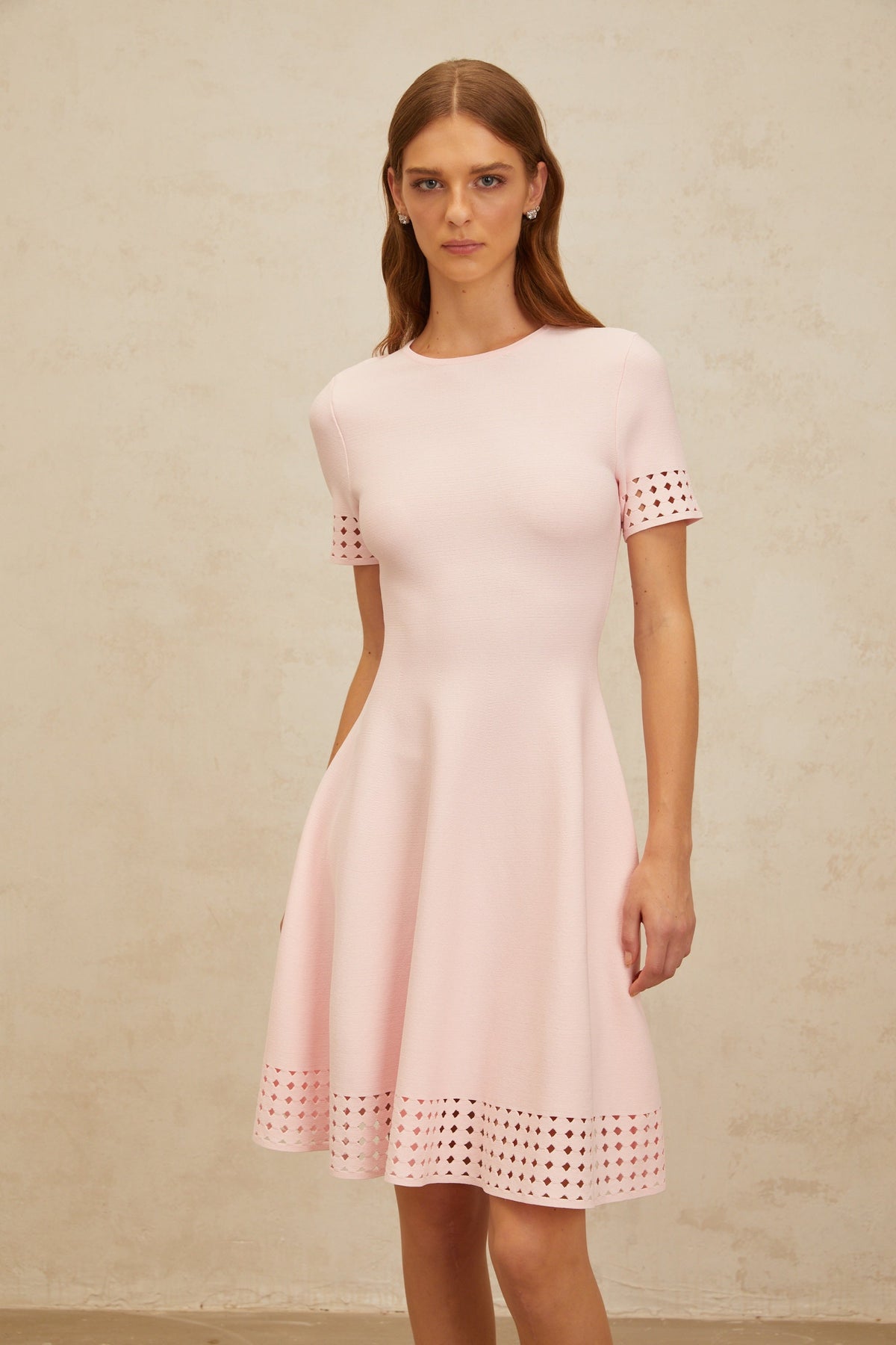 Isidore Pink Cut-Out Detail Knit Mini Dress (Final Sale-US Only)