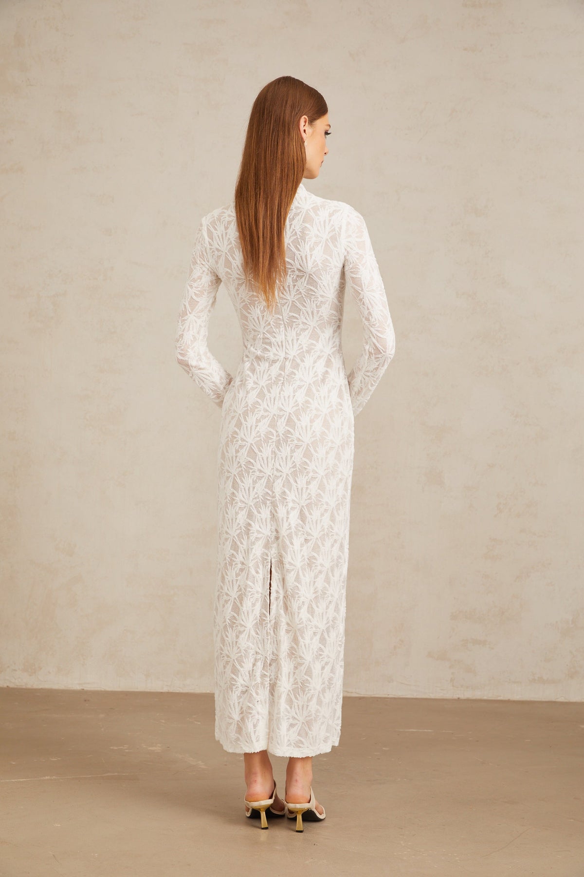 Xavière White Floral Crochet Knit Maxi Dress (Final Sale-US Only)