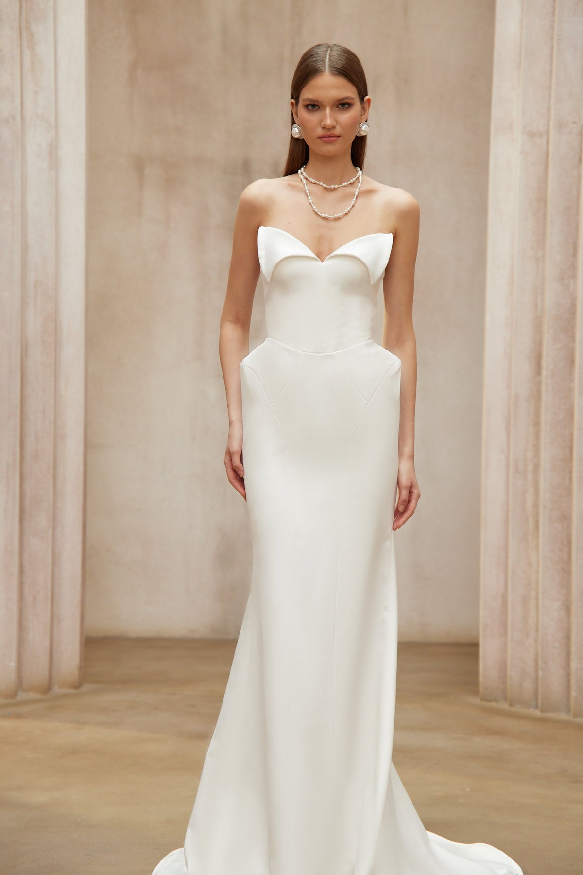 Alba White Barrel Waist Corset Maxi Dress (Final Sale-US Only)