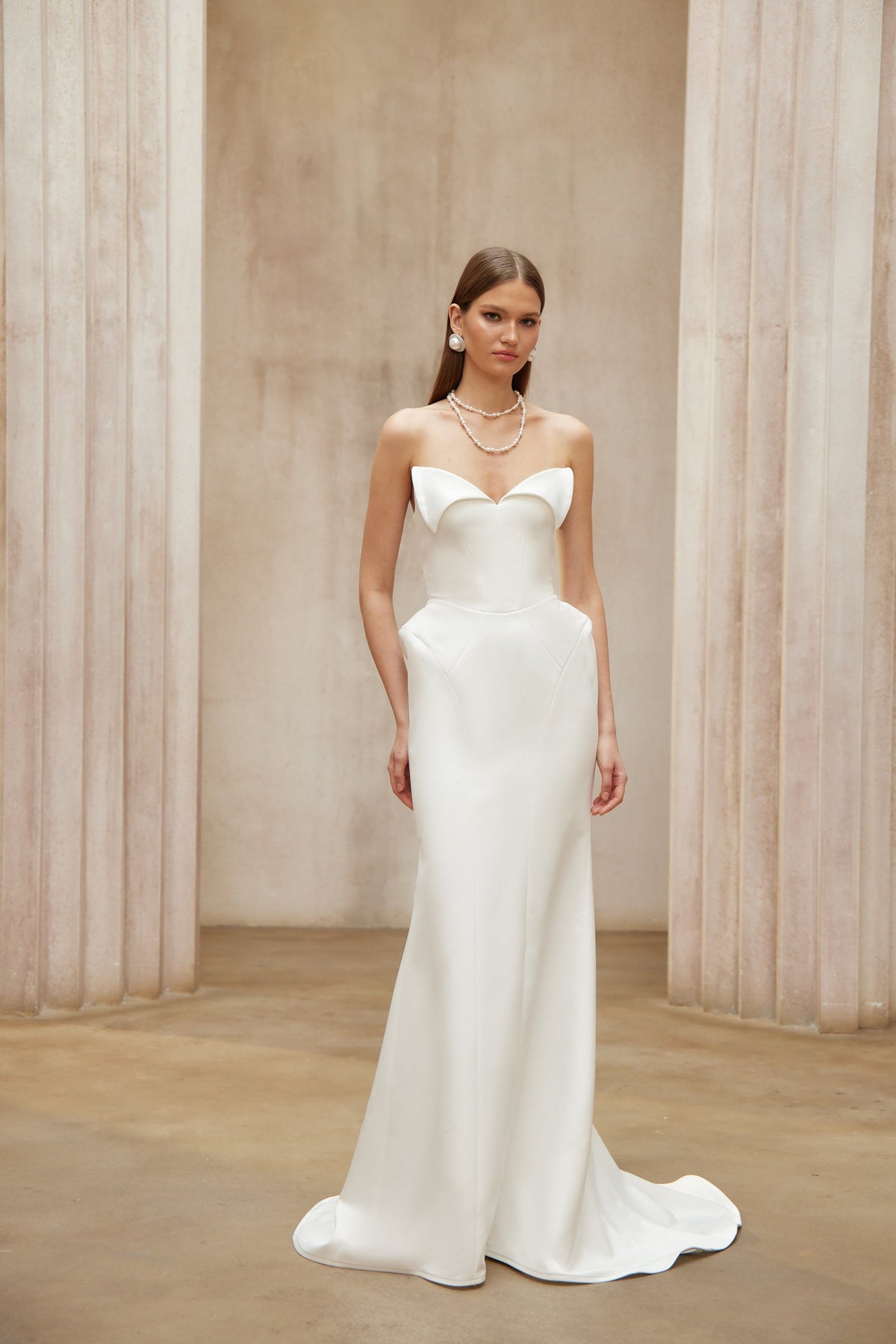 Alba White Barrel Waist Corset Maxi Dress (Final Sale-US Only)