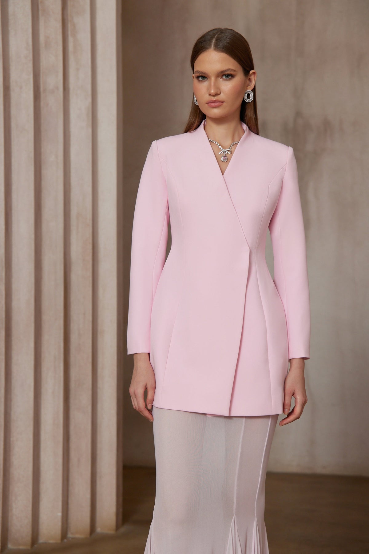 Enora Barrel Design Jacket & Skirt Set (Final Sale-US Only)