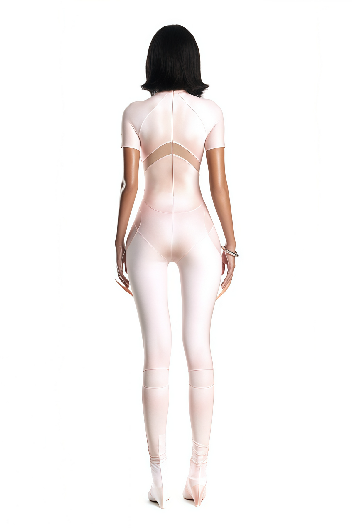 Zéro Pink Short Sleeve Catsuit (Final Sale)