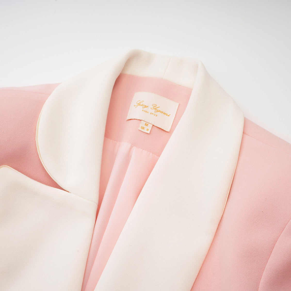 Claretta colour-block blazer & pants matching set
