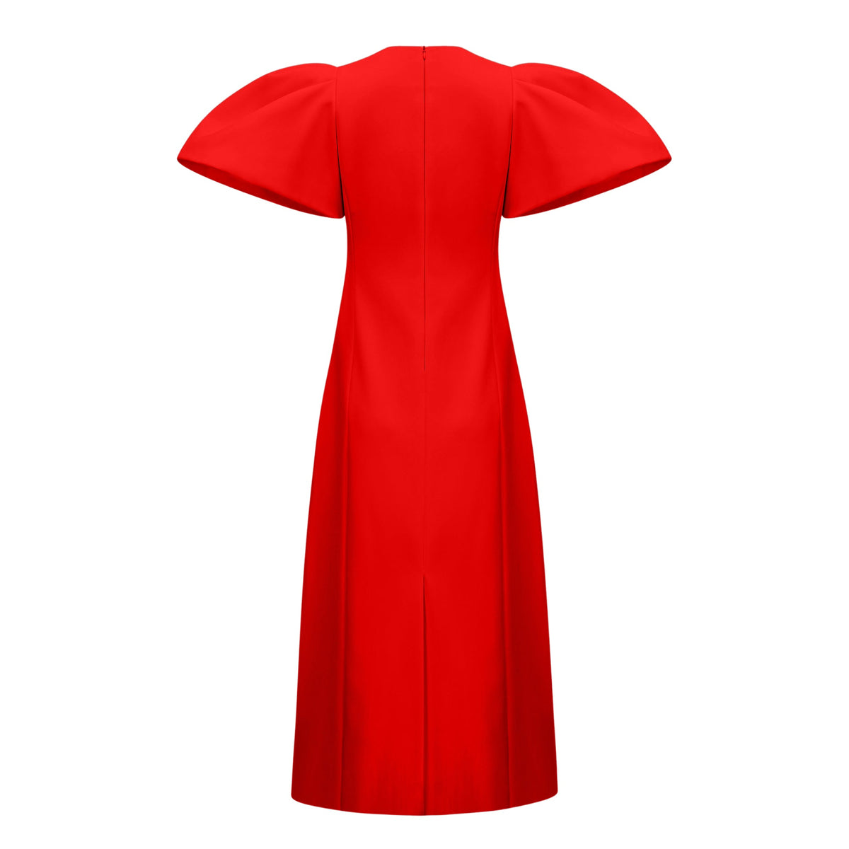 Irène Red Sequined Floral Embroidered Midi Dress (Final Sale-US Only)