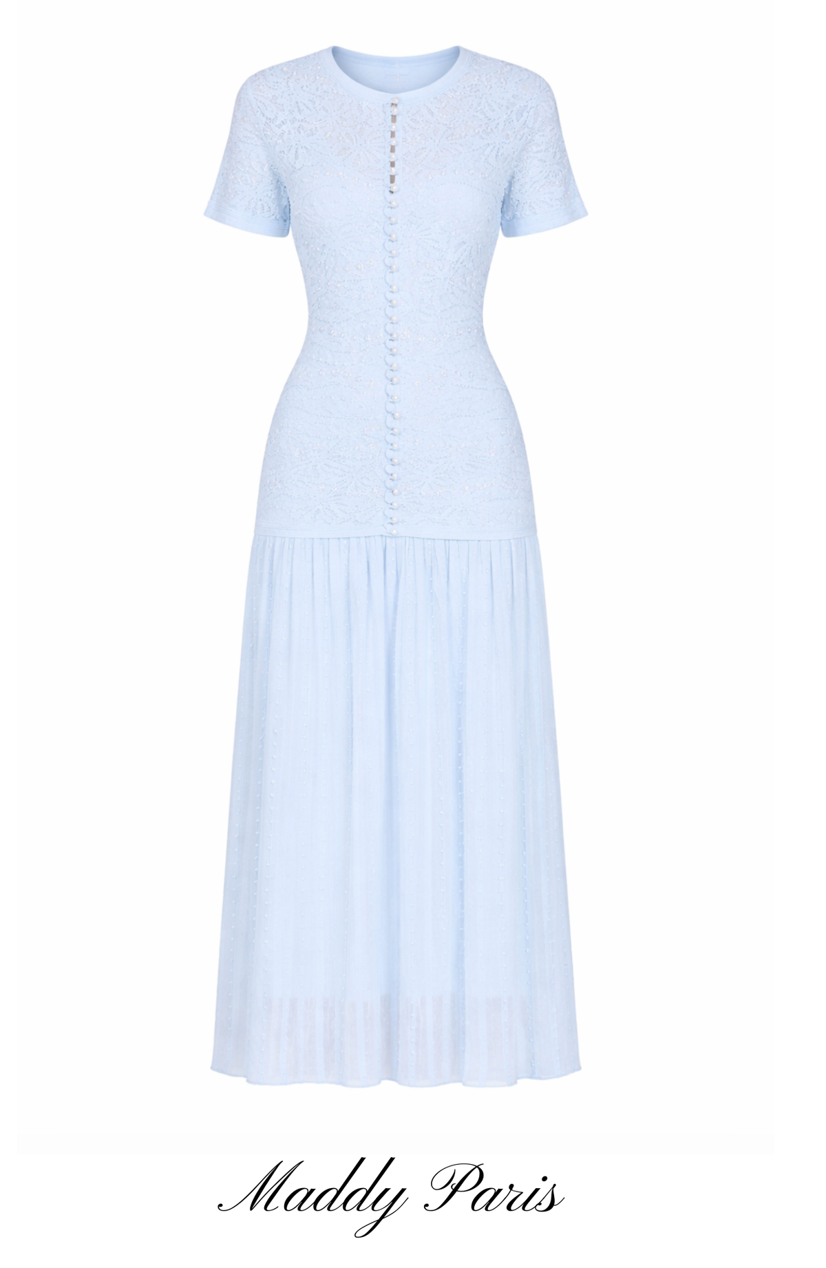 Sandro Levana beaded knit maxi dress
  - Light Blue