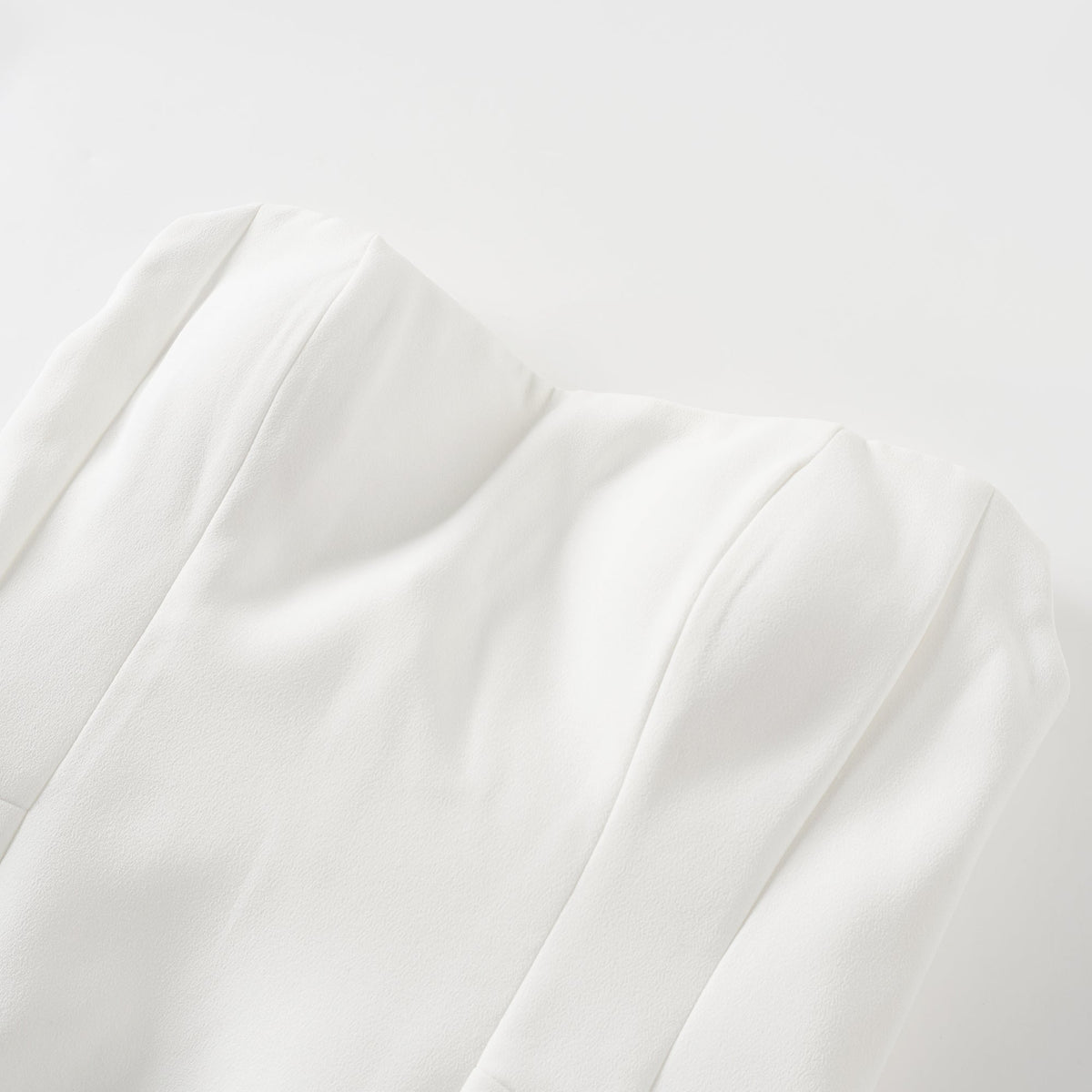 Ulla White Cross Over Bodycon Mini Dress (Final Sale-US Only)