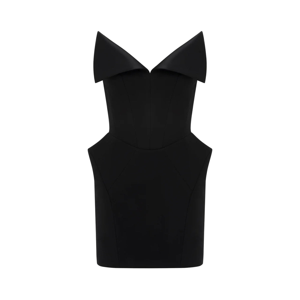 Alba Black Barrel Waist Corset Mini Dress (Final Sale)