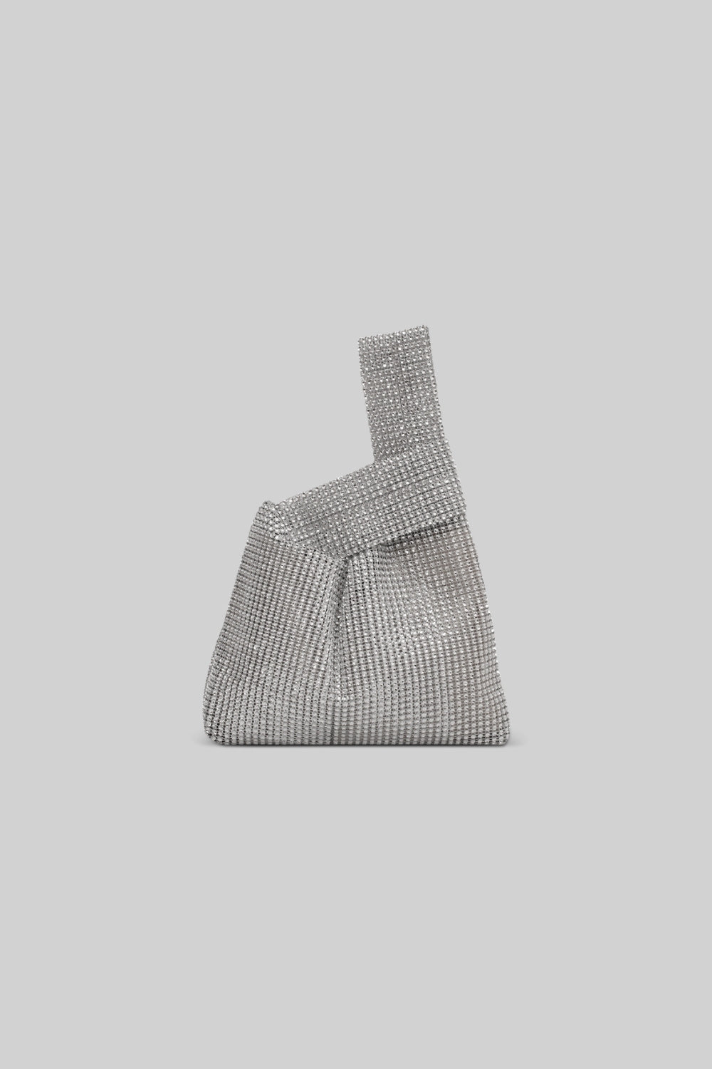 Rhinestone Hand Bag - Silver