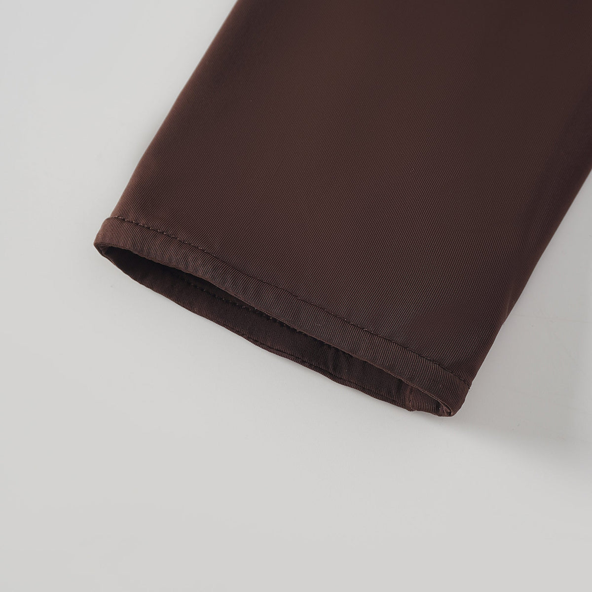 Charitina Brown Fitted Ruched Midi Dress (Final Sale-US Only)