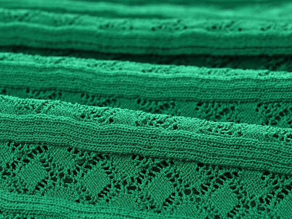 SANDRO Rib knitted Midi dress in green for women - Green