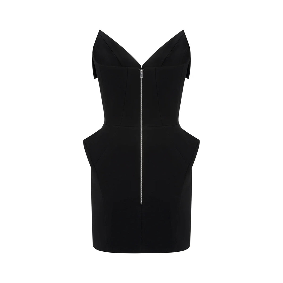 Alba Black Barrel Waist Corset Mini Dress (Final Sale-US Only)