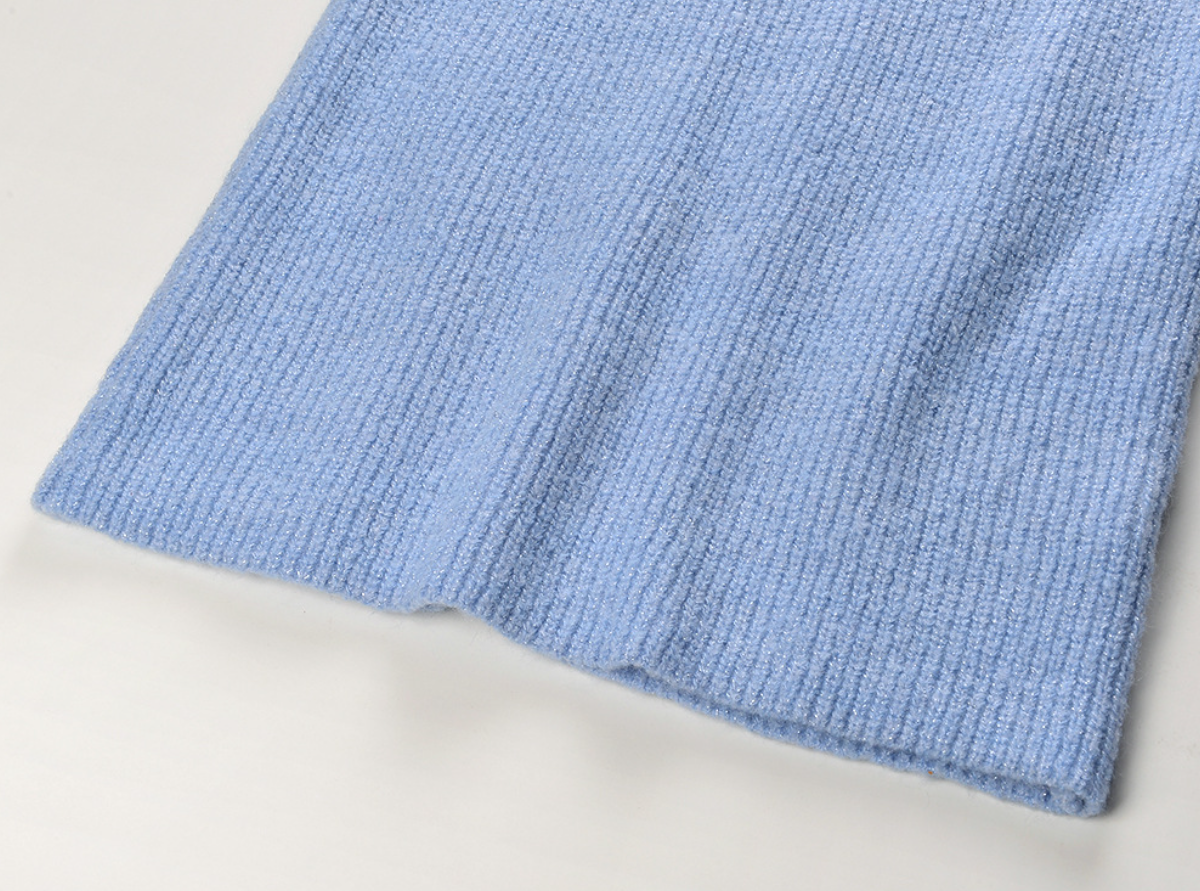 ISABELLA CASHMERE MIDI SKIRT SET – BABY  BLUE