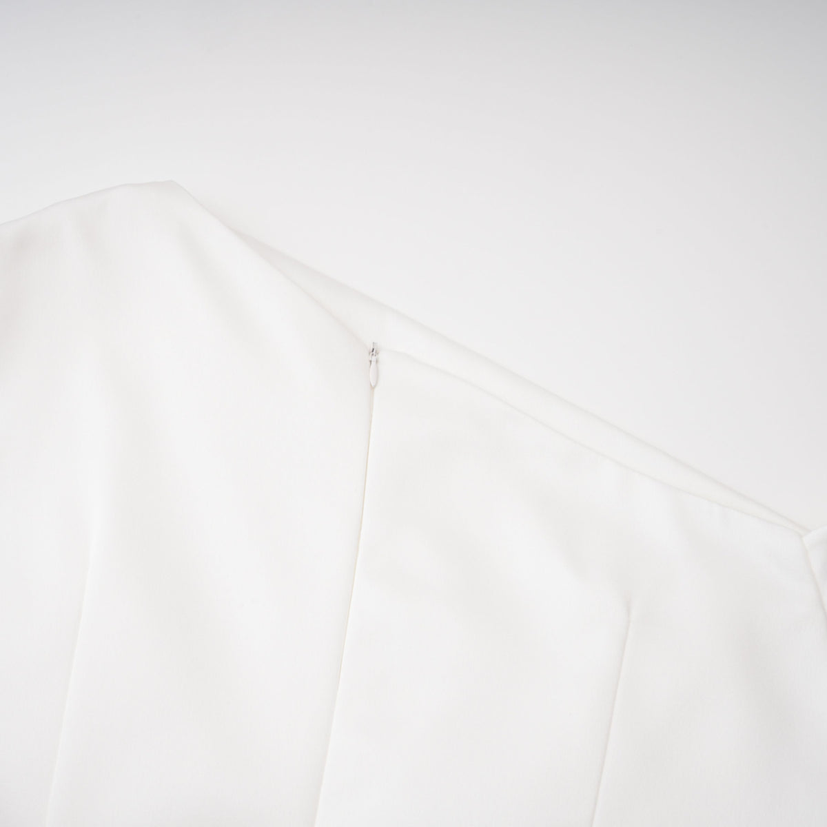 Amarante White One Shoulder Asymmetrical Midi Dress