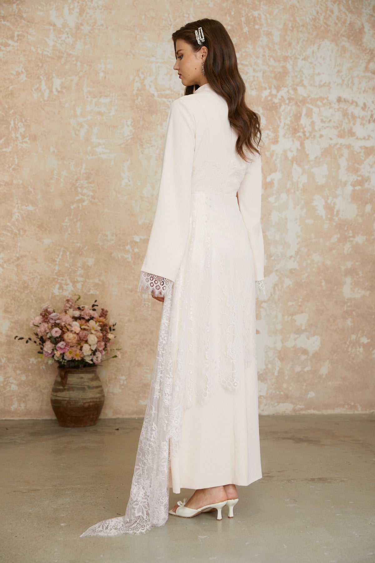 Aurora White Floral Lace Maxi Dress (Final Sale-US Only)