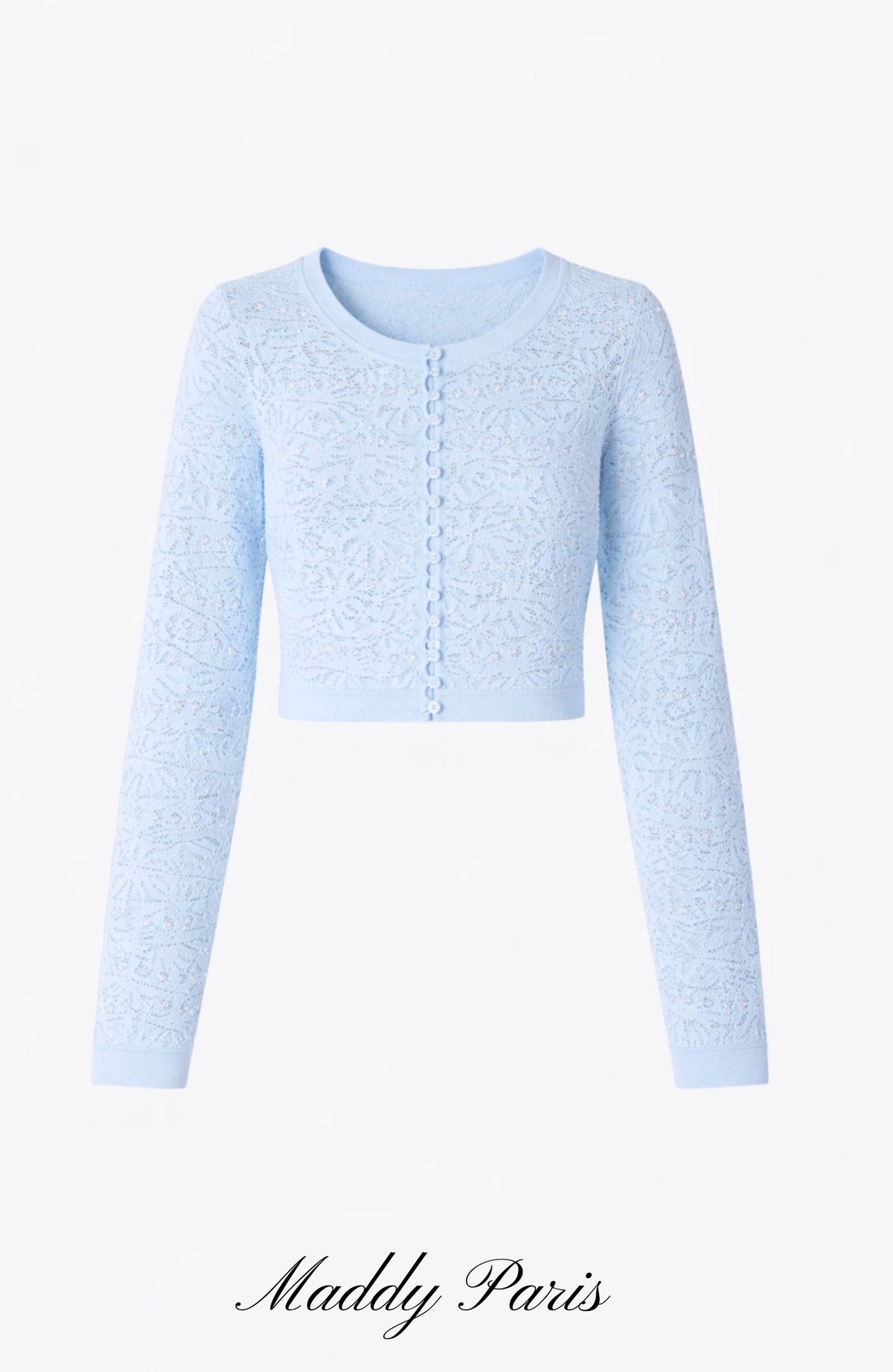 Sandro Levana beaded knit cardigan  - Light Blue