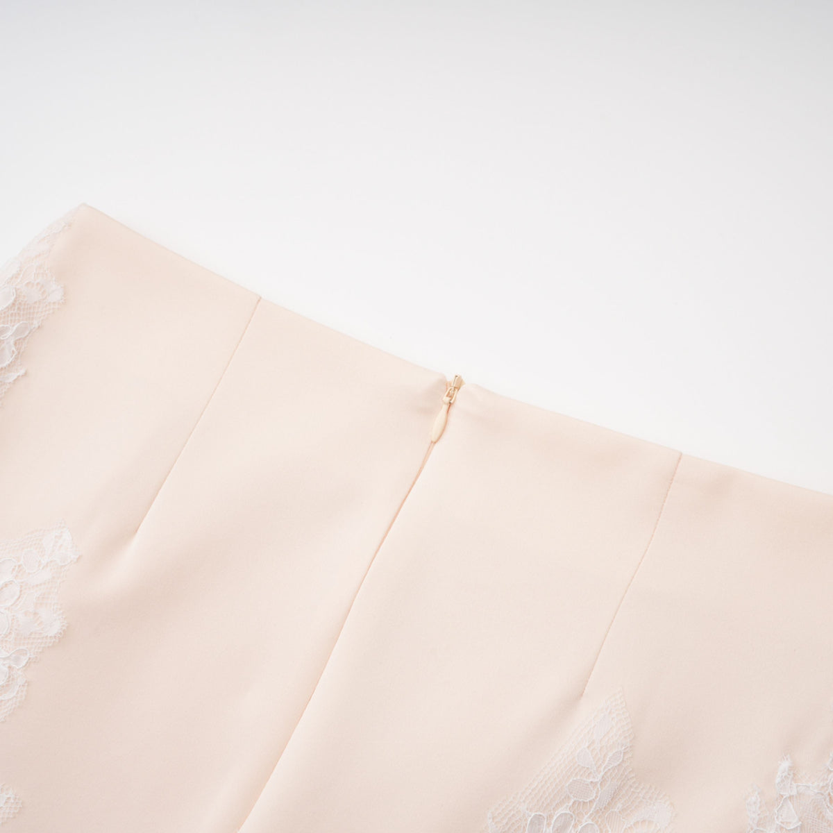 Blanca Champagne Lace Panel Top & Skirt Set