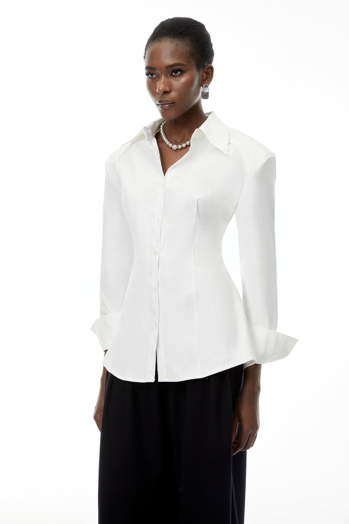 Brooke White Button Down Shirt