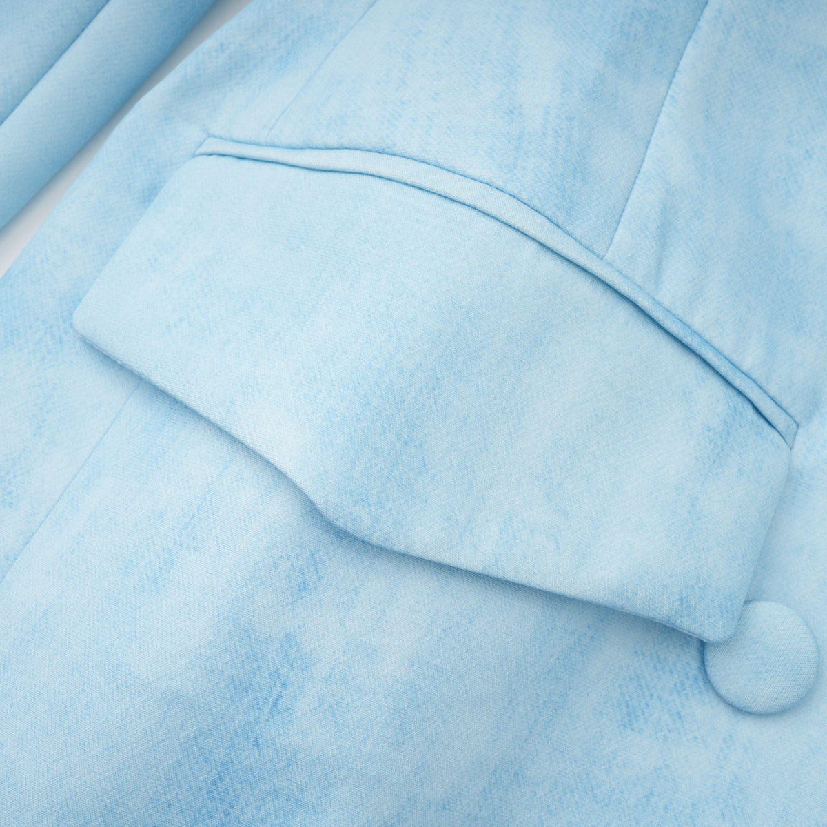 Célestine Blue Double-Breasted Blazer & Shorts Set
