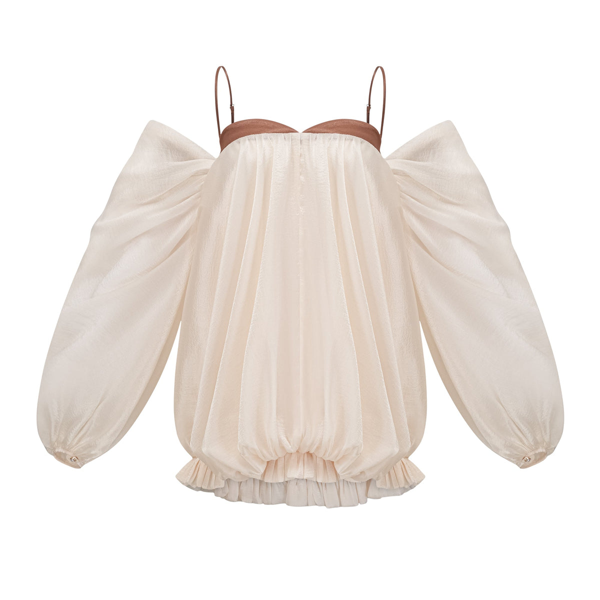 Laura puffy-design mini dress