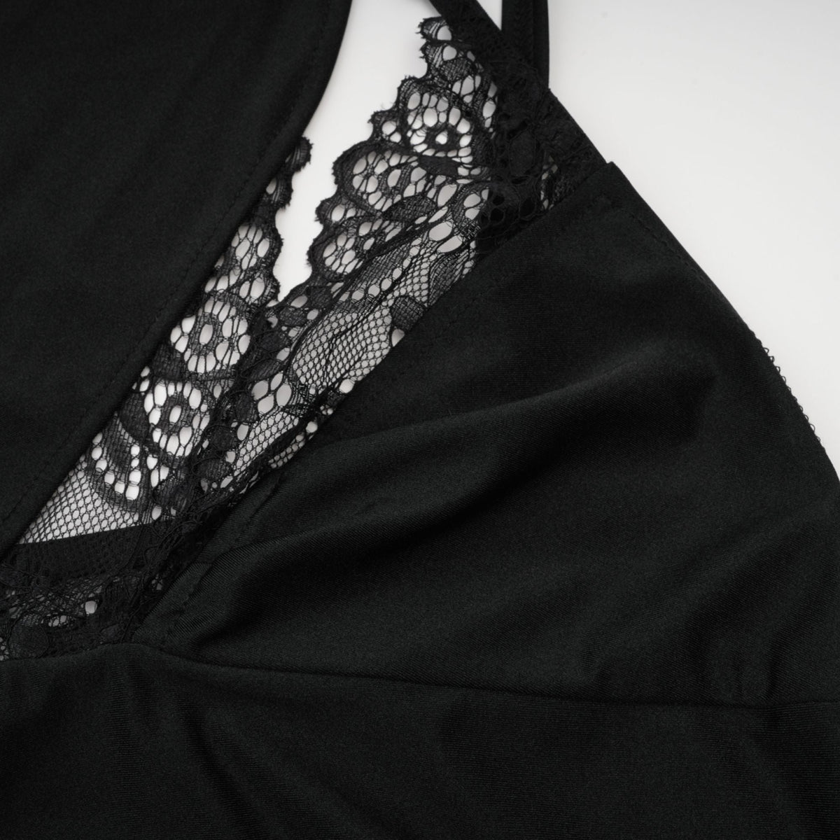 Juana lace-detail asymmetrical mini dress (Final Sale)