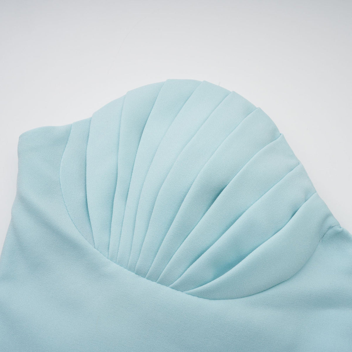 Carlotta blue pleated corset maxi dress (Final Sale-US Only)