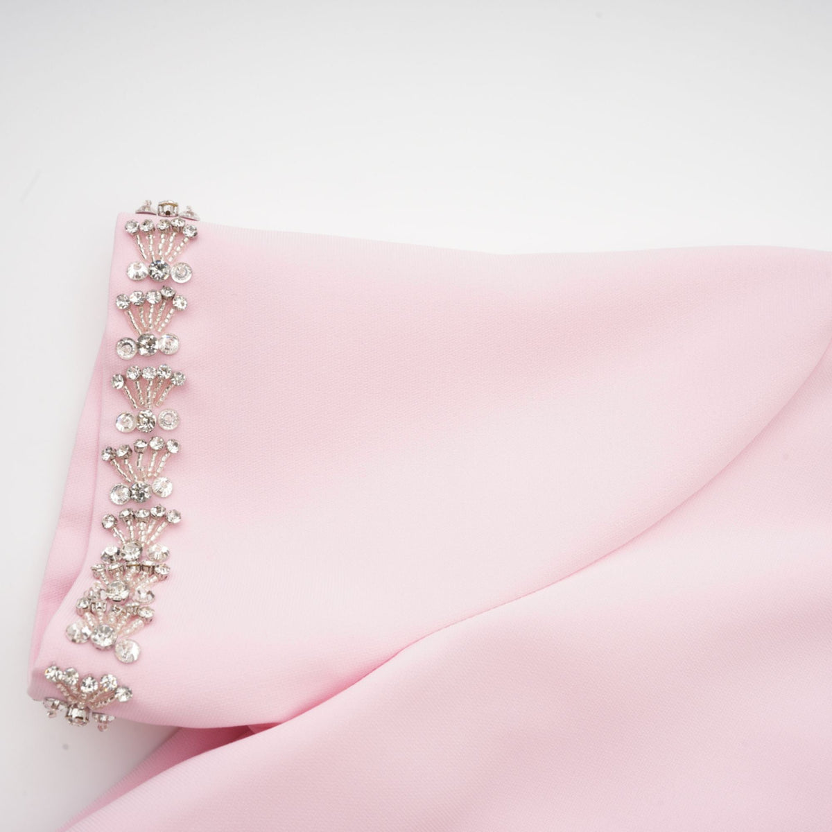 Cassiopeia crystal-accented pink bow midi dress (Final Sale-US Only)