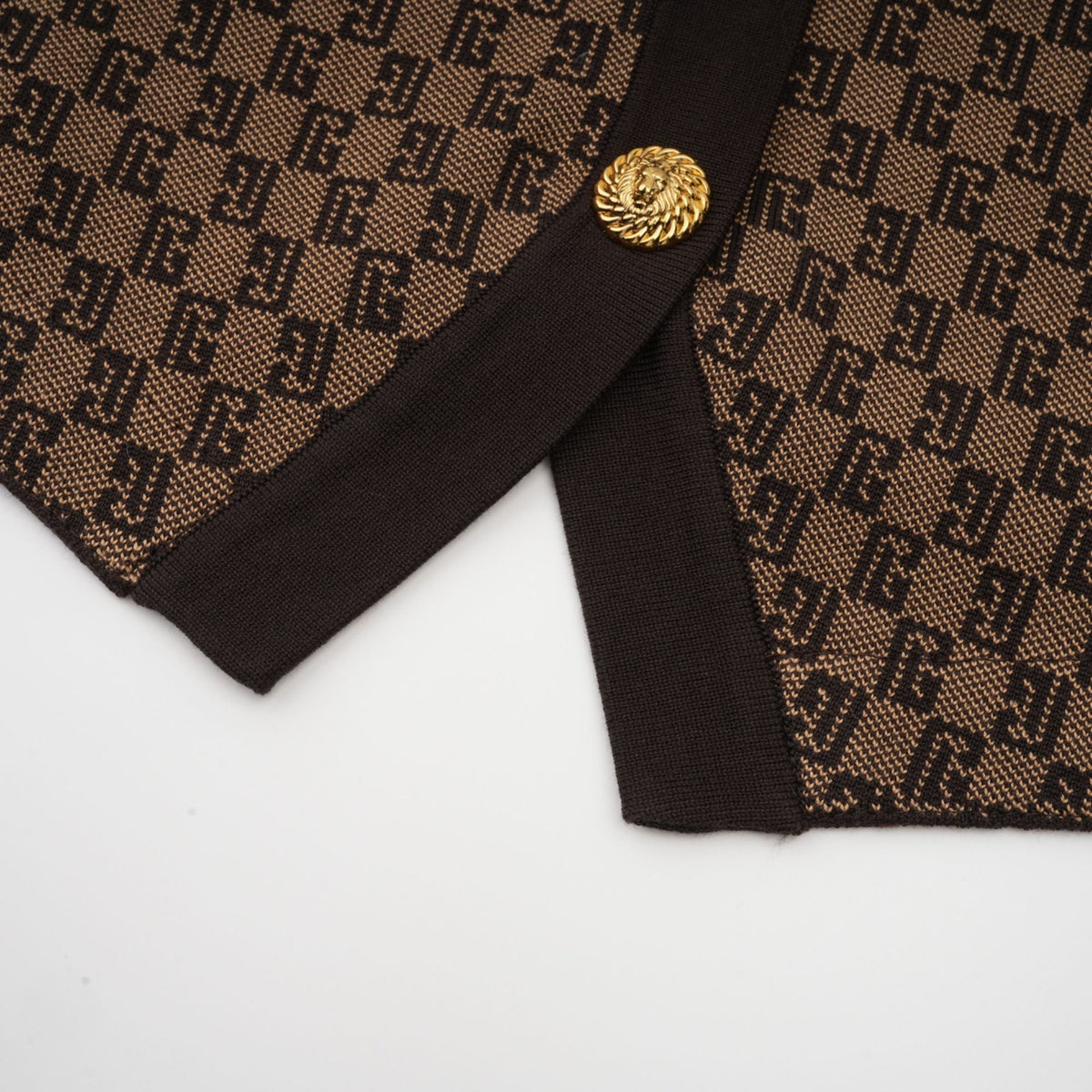 Cyrielle monogram-jacquard top & trousers matching set