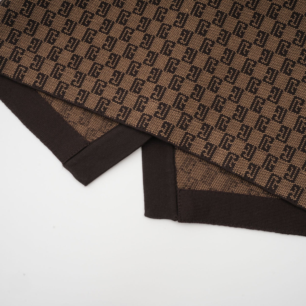 Cyrielle monogram-jacquard top & trousers matching set
