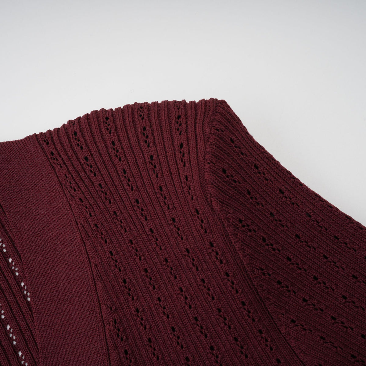 Corrine red ruffled knit top & skirt matching set (Final Sale)