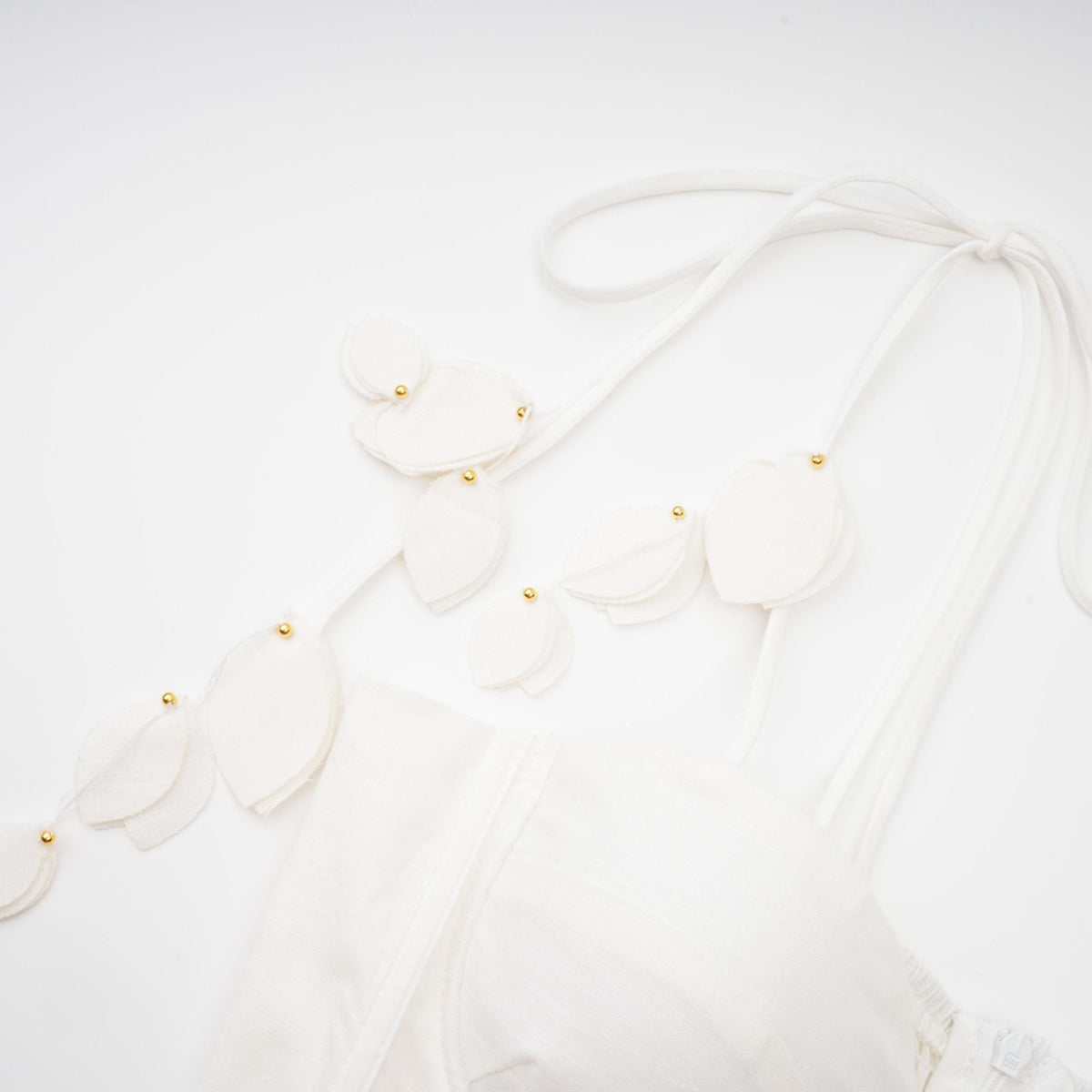 Hélène white corset midi dress