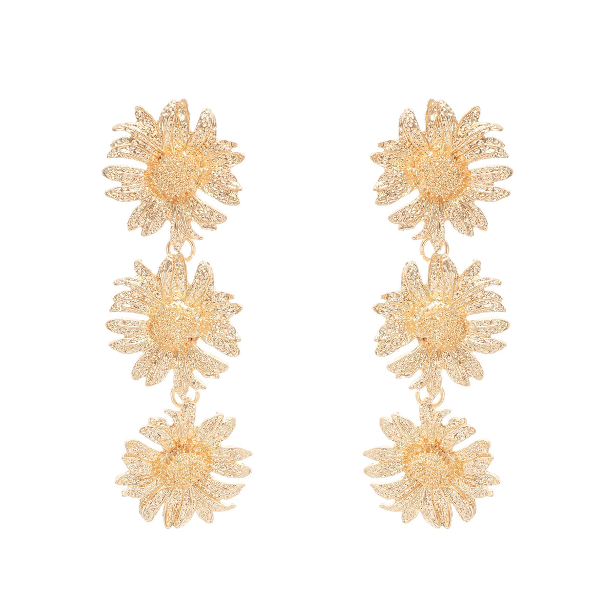 Eléonore sunflower dangle earrings