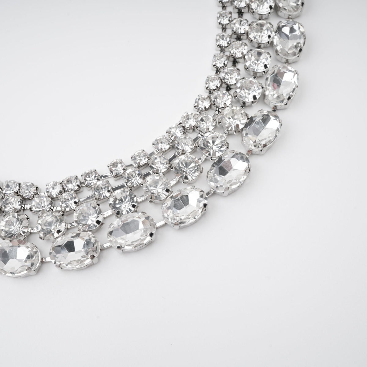 Elizabeth crystal-embellished layered necklace